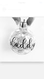 Personalised Christmas baubles - DesignsByLauraMay