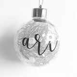 Personalised Christmas baubles - DesignsByLauraMay