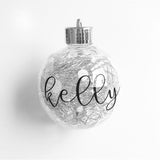 Personalised Christmas baubles - DesignsByLauraMay