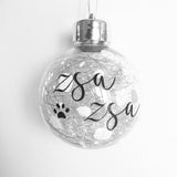 Personalised Christmas baubles - DesignsByLauraMay