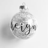Personalised Christmas baubles - DesignsByLauraMay